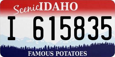 ID license plate I615835
