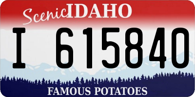 ID license plate I615840