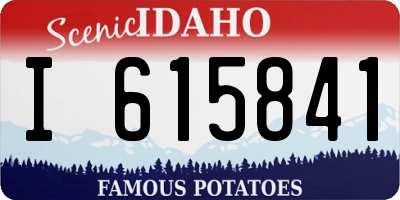 ID license plate I615841