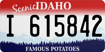 ID license plate I615842