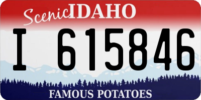 ID license plate I615846