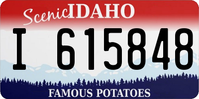 ID license plate I615848