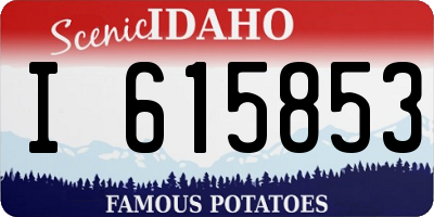 ID license plate I615853