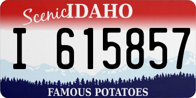 ID license plate I615857