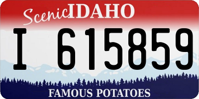 ID license plate I615859