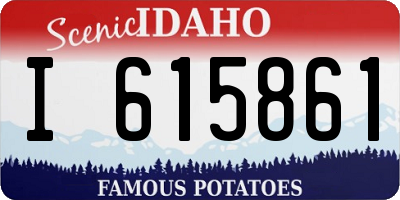 ID license plate I615861