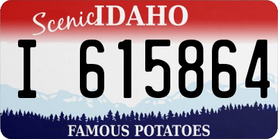 ID license plate I615864