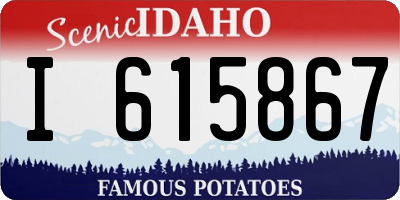 ID license plate I615867