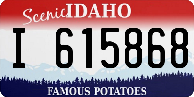 ID license plate I615868