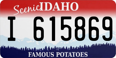 ID license plate I615869