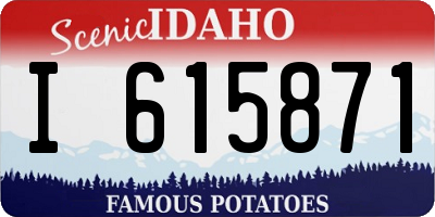 ID license plate I615871