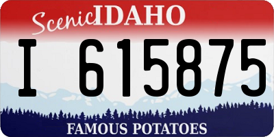 ID license plate I615875