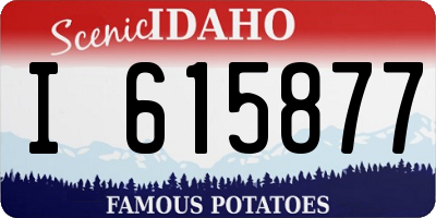 ID license plate I615877
