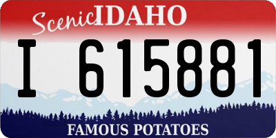 ID license plate I615881