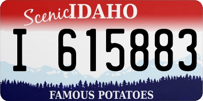 ID license plate I615883