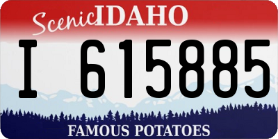 ID license plate I615885