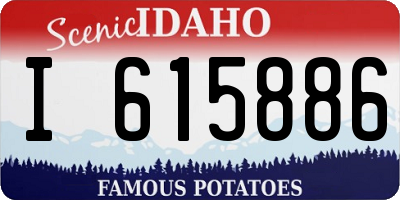 ID license plate I615886
