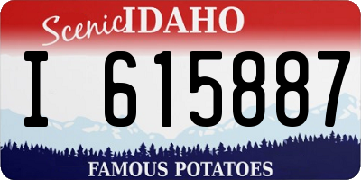 ID license plate I615887