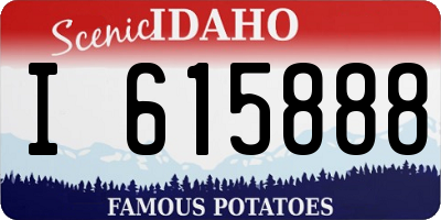 ID license plate I615888
