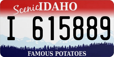 ID license plate I615889
