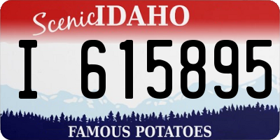 ID license plate I615895