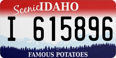 ID license plate I615896