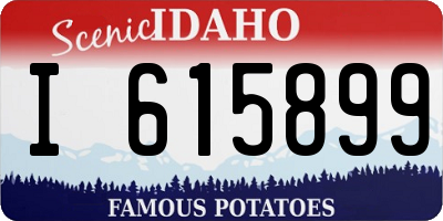 ID license plate I615899