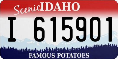 ID license plate I615901