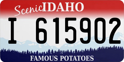 ID license plate I615902
