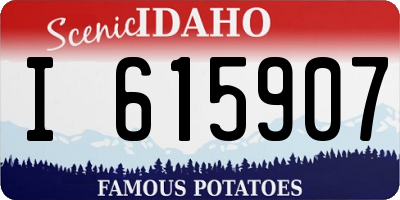 ID license plate I615907