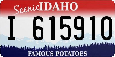 ID license plate I615910