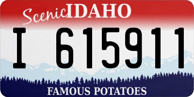 ID license plate I615911