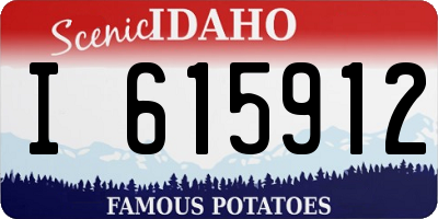 ID license plate I615912