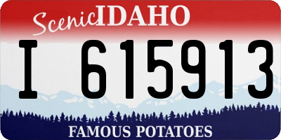 ID license plate I615913