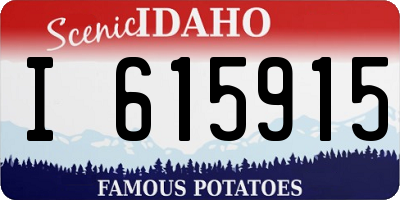 ID license plate I615915