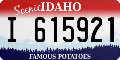 ID license plate I615921