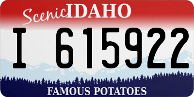 ID license plate I615922