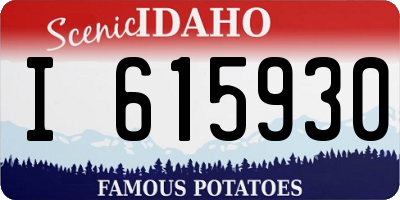 ID license plate I615930