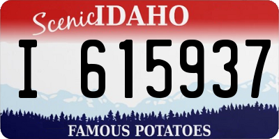 ID license plate I615937