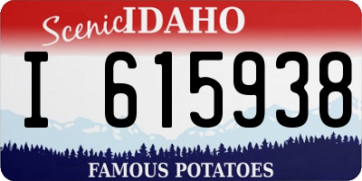 ID license plate I615938