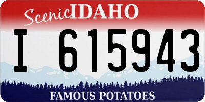 ID license plate I615943