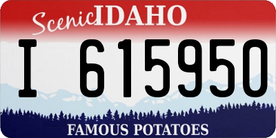 ID license plate I615950