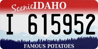 ID license plate I615952