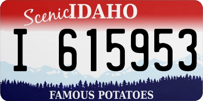 ID license plate I615953