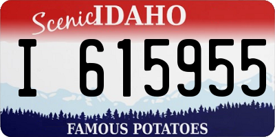ID license plate I615955