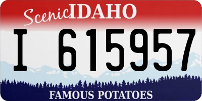 ID license plate I615957