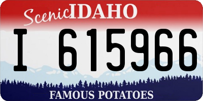 ID license plate I615966