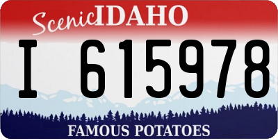 ID license plate I615978