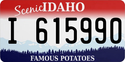 ID license plate I615990