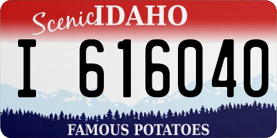 ID license plate I616040
